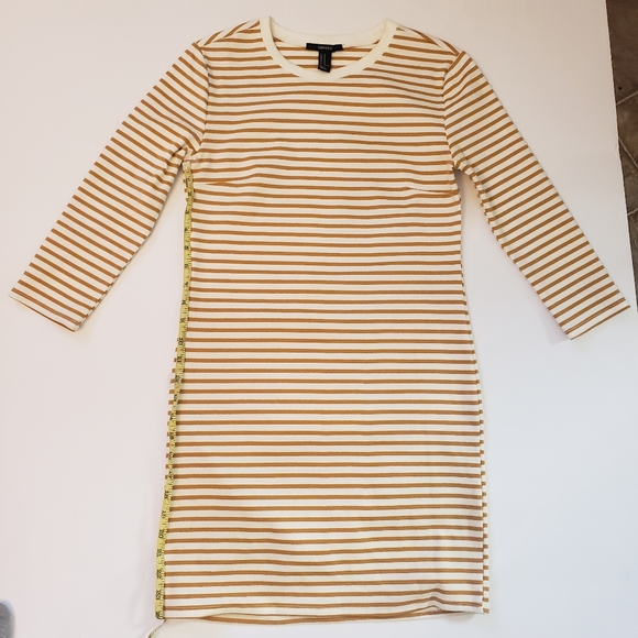Mustard pinstripes dress. - Picture 5 of 7